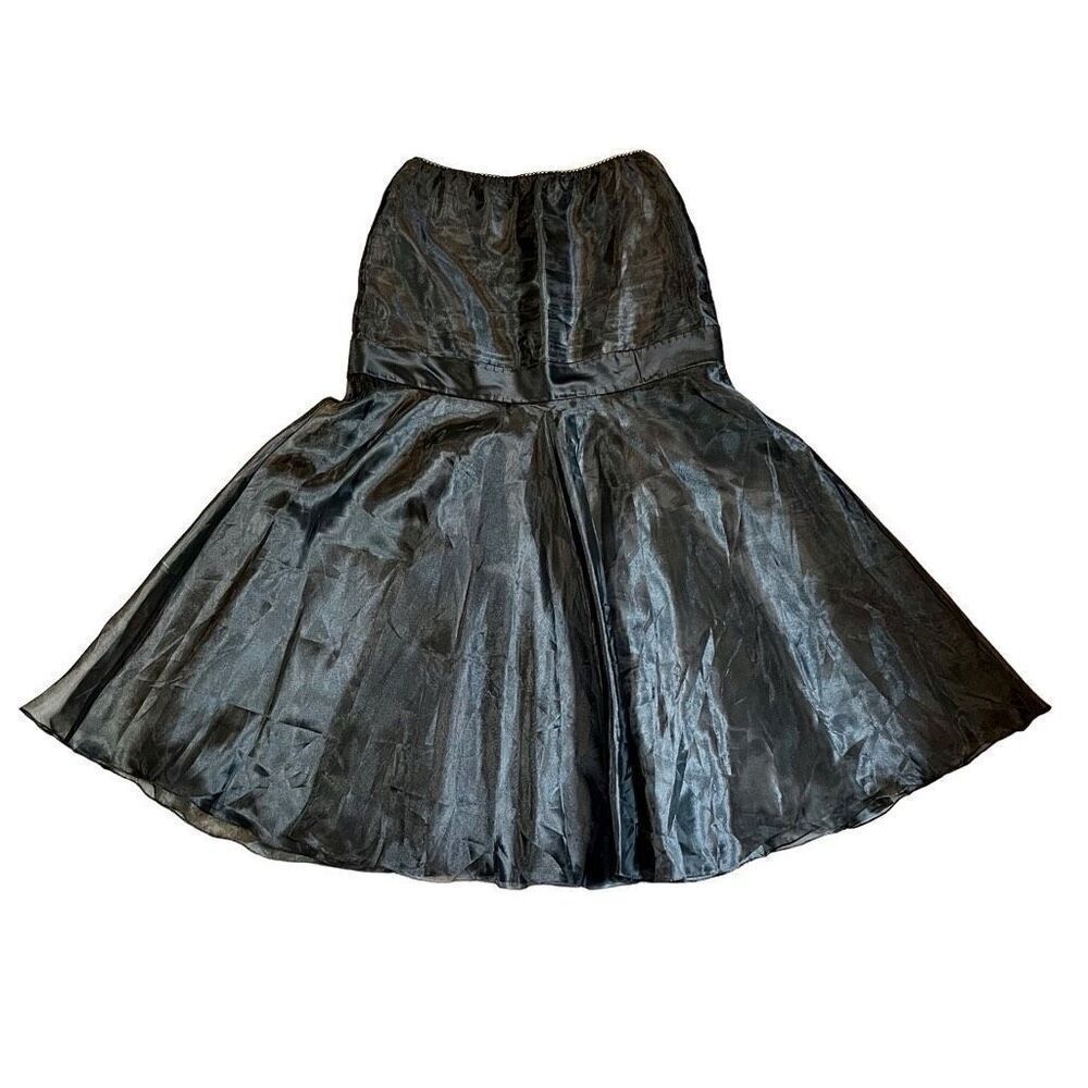 Victor Costa Women’s Black Tulle Long Skirt Medium